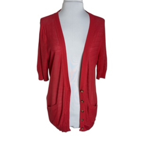 Mossimo 3/4 Sleeve Low Front Pocket Relaxed Fit Tunic Length Cardigan Size XXL - Picture 2 of 7